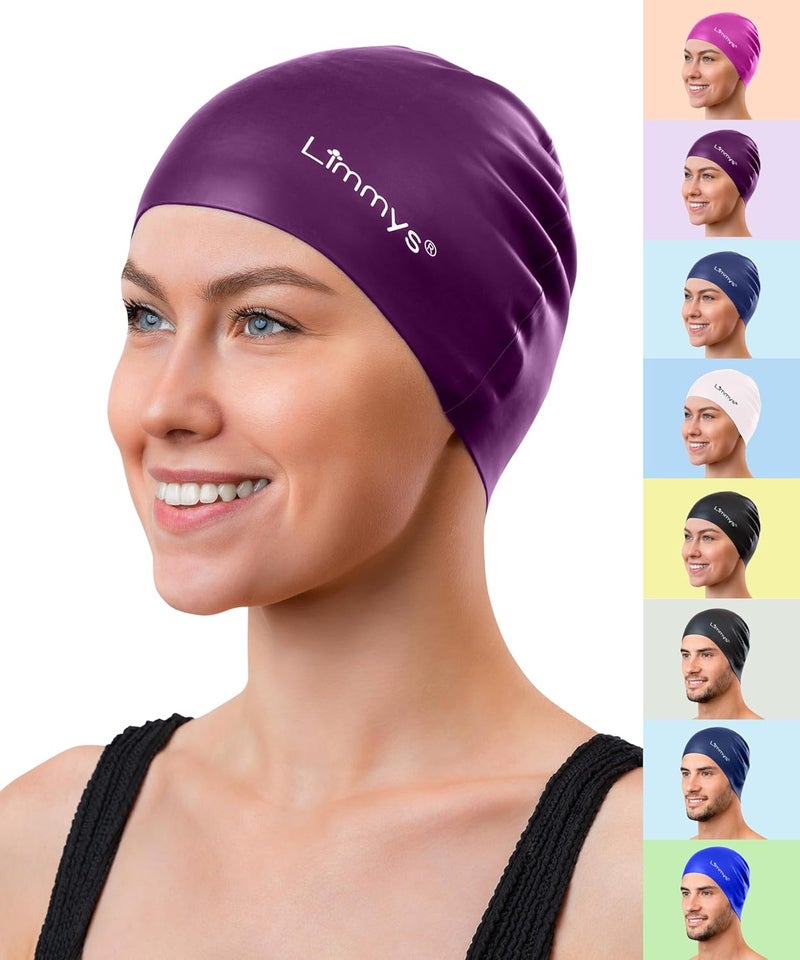 Limmys Premium Swim Cap for Adults – Soft Silicone Swimming Cap for Women & Men – Comfortable, Streamlined Fit, Chlorine Resistant & Hypoallergenic – Trusted by Swimmers Worldwide - Image 1